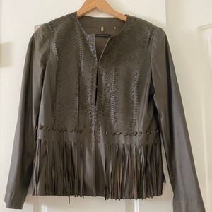Great Leather Fringe Jacket